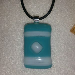 Fused glass pendant